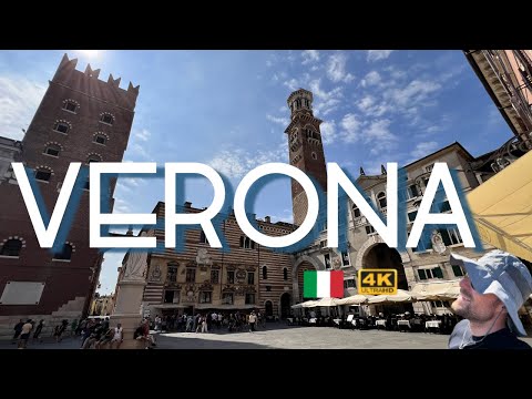 VERONA Walking Tour 4K Part 2 - ITALY  Walk Tour, POV Travel, Ponte Pietro