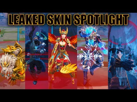 SMITE: MASSIVE SKIN LEAK! 8 NEW SKINS! - Skin Spotlight