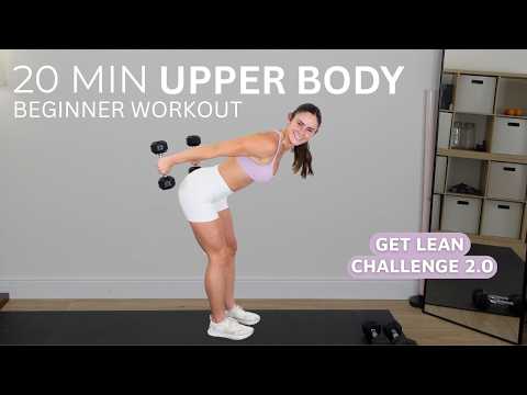 20 MIN UPPER BODY DUMBBELL WORKOUT at Home | Toned Arms & Shoulders