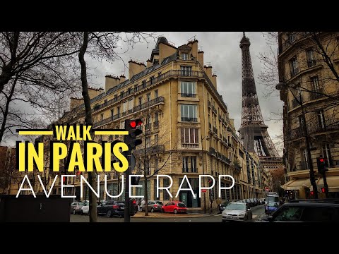 🇫🇷 WALK IN PARIS ( AVENUE RAPP ) 14/01/2021 PARIS 4K 60FPS