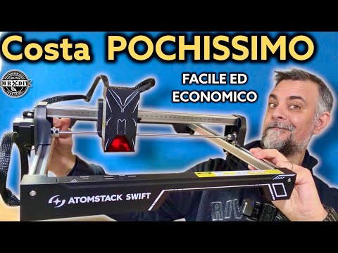 WOW. Questo AtomStack Swift 12W costa POCHISSIMO ed è potente. Incisore laser per maker e mercatini.