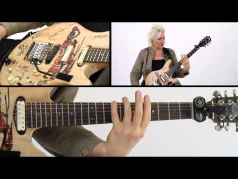 Rock Sauce for Lead - #34 Bluesy Double Stops Breakdown - Guitar Lesson - Jennifer Batten