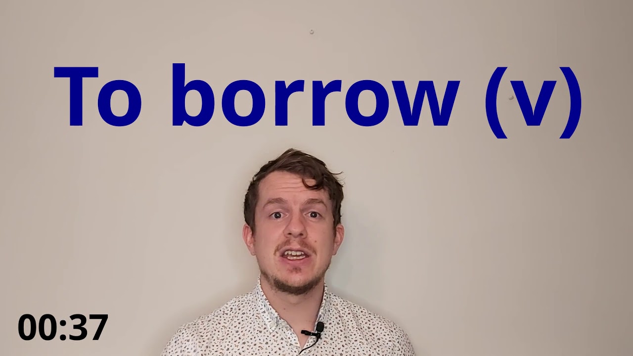 One Minute English Lesson  #3: Borrow vs Lend