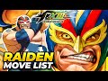 RAIDEN MOVE LIST The King Of Fighters XIII KOFXIII