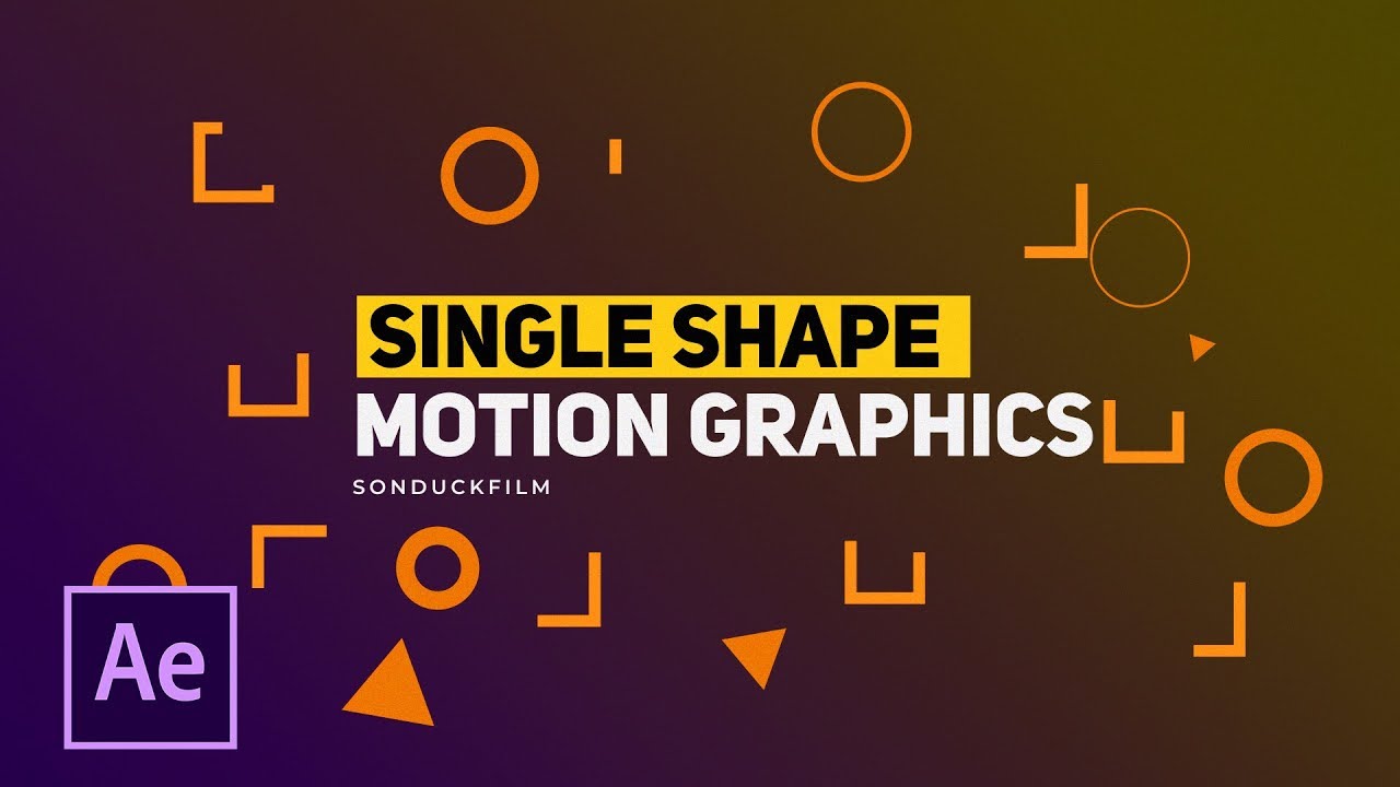 3 Single Shapes Motion Graphic Techniques | After Effects Tutorials