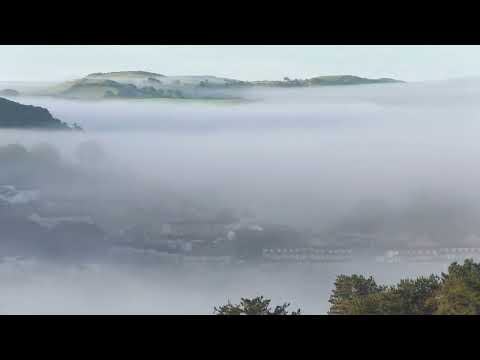 Fog flowing through Aberystwyth - Timelapse -  23/09/2022