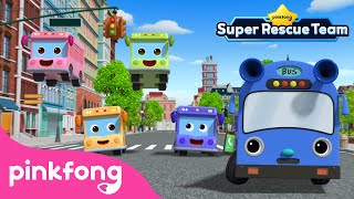 🚌 Five Little Naughty Buses Jumping on the Road | Super Rescue Team🚨 | Pinkfong Baby Shark