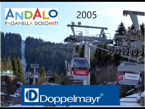 Discesa integrale cabinovia Doppelmayr "Andalo - Doss Pelà" - Andalo (TN) Ropeways / Telesiègè