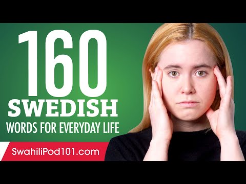 160 Swedish Words for Everyday Life - Basic Vocabulary #8