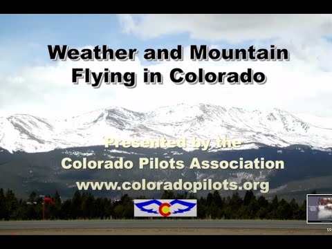 CPA Presents Weather and Mountain Flying in Colorado