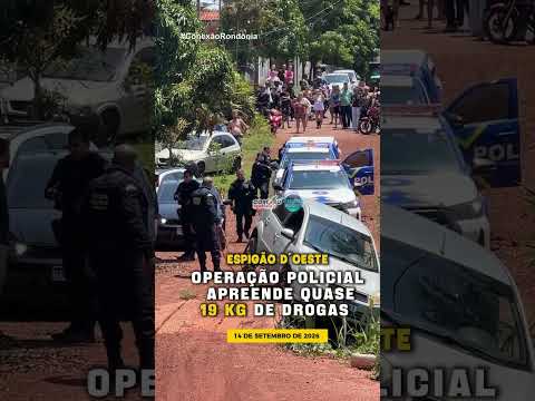 Operação policial apreende quase 19 quilos de drogas em Espigão do Oeste