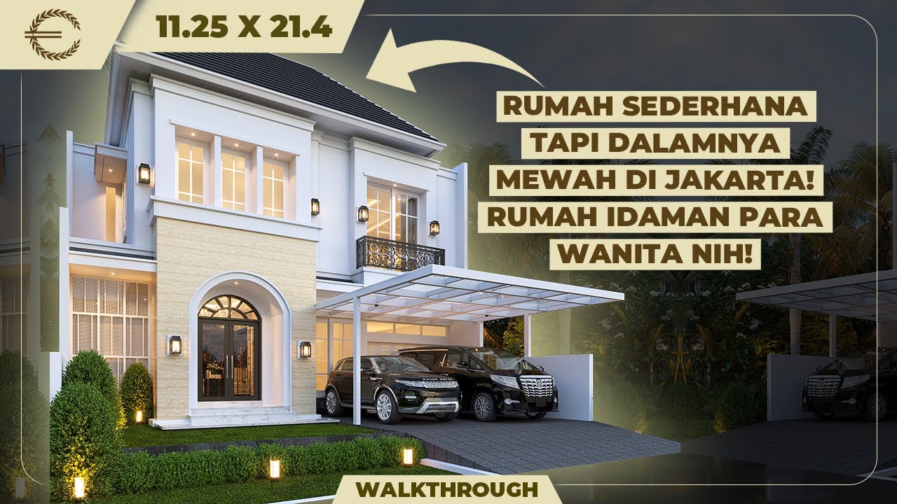 Video 3D Desain Rumah Klasik 2 Lantai Bapak JN 1330 - Jakarta Selatan