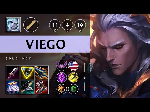 Viego Mid vs Fizz: Rampage - NA Master Patch 14.19
