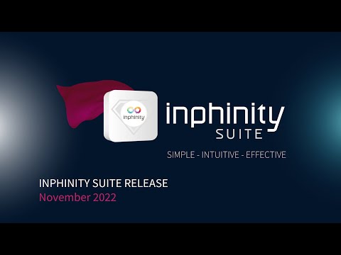 Inphinity Suite Release November 2022: Simple, Intuitive & Effective