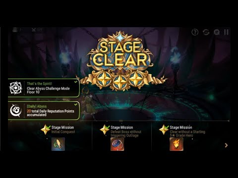 [Epic 7] Abyss Challenge Floor 10 - Schuri CR comp 3 stars cleared! - No outrage - No 5* heroes