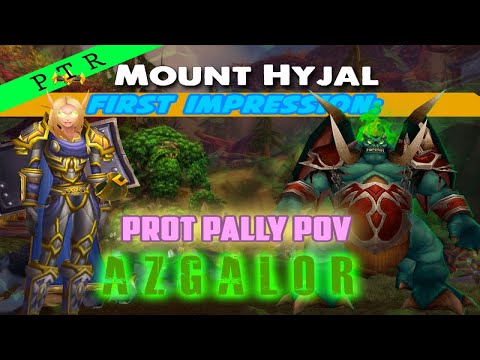 PTR Hyjal PUG Azgalor (13%) Prot Paladin OT POV First Impressions - TBC Classic WoW