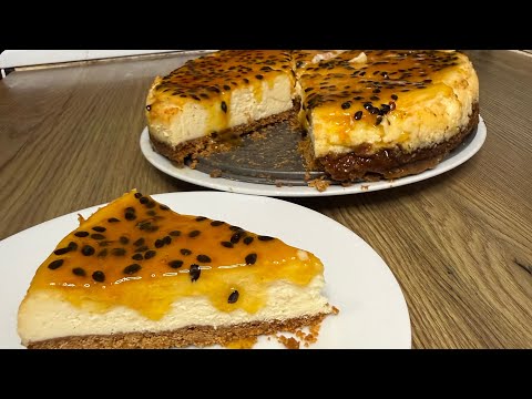 First attempt to make Cheese Cake at home! Eggless Passion fruit Cheesecake Recipe #anjumsdastarkhan
