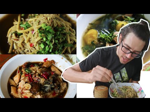 Thailand SUPERFOOD Bamboo Shoot Salad @ไก่ย่างปรีชา (Khon Kaen University Restaurant)