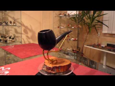 Pipa in ebano apple fatta a mano - www.paronellipipe.it