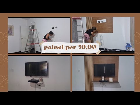 Fiz um painel gastando pouco | Papel de parede|DIY