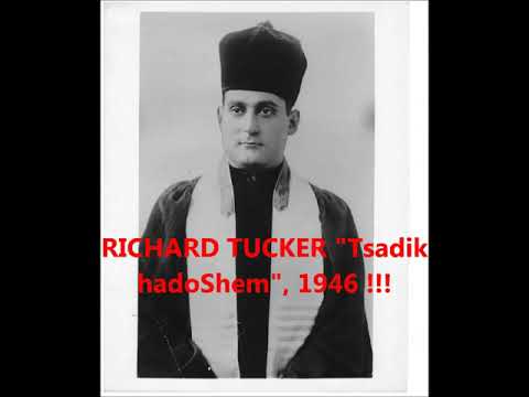 RICHARD TUCKER in Tsadik hadoshem, 1946 !!!!