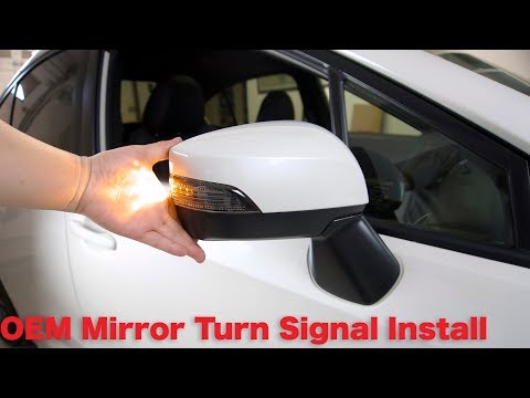 This should have come standard on the WRX | OEM turn signal install