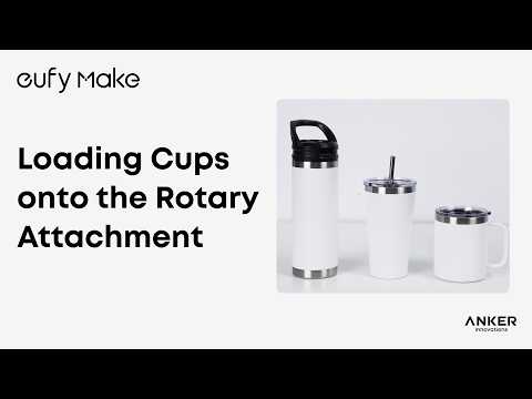 Loading Cups onto the Rotary Attachment
