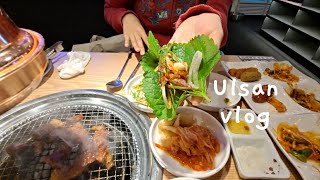 [KOR/JP] 울산 브이로그 | 무한리필 고깃집에서 삼겹살과 냉면 먹는 일상 蔚山(ウルサン)vlog | 焼肉食べ放題でサムギョプサルと冷麺を食べる日常
