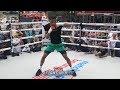 DEVIN HANEY SHOWS OFF SPEED AND TECHNIQUE DURING HIS PUBLIC WORKOUT IN NEW YORK