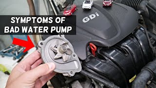SYMPTOMS OF BAD WATER PUMP demonstrated on HYUNDAI KIA GDI ENGINE
