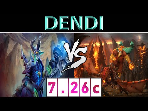 Dendi [Leshrac] vs [Batrider] ► EU Ranked ► Dota 2 7.26c