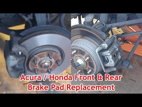 Acura / Honda Front And Rear Brake Pad Replacement