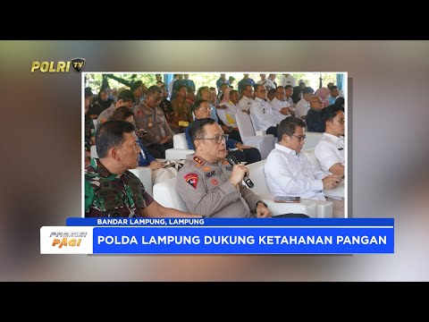 KAPOLDA LAMPUNG PIMPIN PENYALURAN SERENTAK BERAS SPHP YANG DIRANGKAI KEGIATAN INSPIRASI TANI