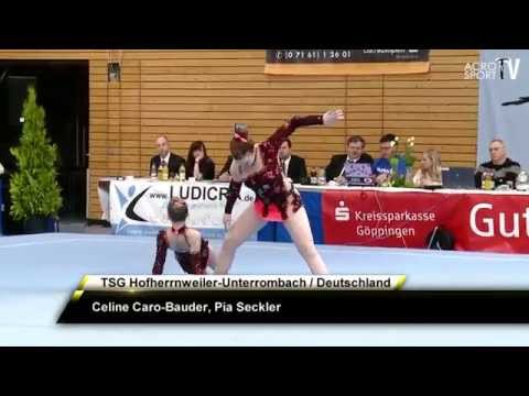 Caro-Bauder, Seckler - TSG Hofherrnweiler-U. - Women Pair - Dynamic -  Acro Cup Albershausen 2013