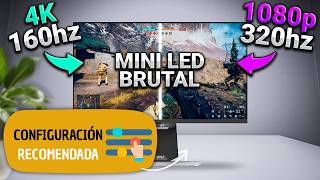 Ajustes del MSI MPG 274URDFW E16M Mini LED ⚙️ 4k 160Hz/ FHD 320Hz con Hdmi 2.1 Super LUMINOSO