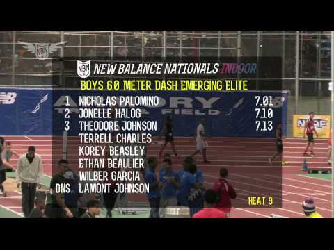 Boys 60m EE Heat 9 - New Balance Nationals Indoor 2013