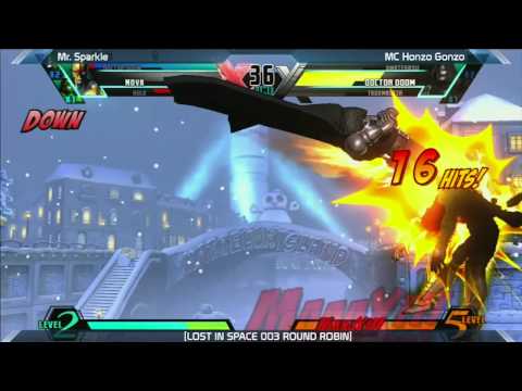 UMVC3: MC Honzo Gonzo vs Mr. Sparkle - Round Robin - LOST IN SPACE 003