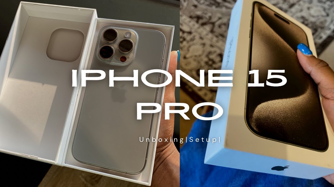 IPHONE 15 PRO MAX UNBOXING (natural titanium) & SETUP + WHAT'S ON MY IPHONE (IOS 117)
