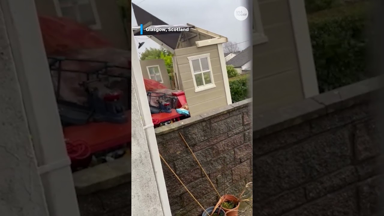 Storm Eowyn's strong winds hit Ireland, Northern Ireland and the UK #Shorts