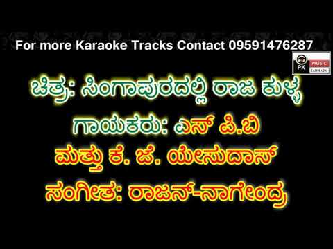 Prema Preethi Nannusiru Karaoke with Scrolling Lyrics by PK Music
