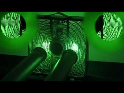 Sleep in minutes 😴 with DEEP box fan sound resonating through double tubes! - Black Screen