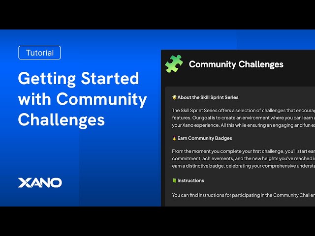 Getting Started with Community Challenges