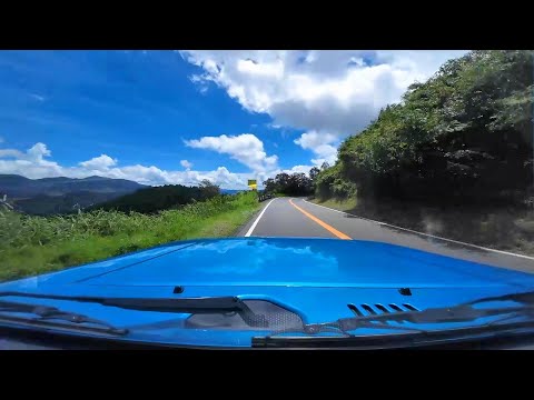 Belas paisagens vistas das estradas no Japão [4K] 21 Parte 1 Plataforma de observação de Jakoshi, cidade de Yufuin, província de Oita - Pântano de Tadewara, cidade de Kokonoe, distrito de Kusu
