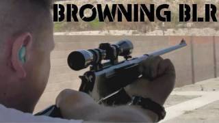Browning BLR  Lever Action Rifle 7mm Rem Mag  (slow motion)