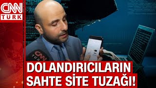 Gerçek site üzerinden sahte siteye yönlendiriyorlar! Siber dolandırıcı
