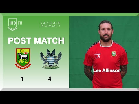 Lee Allinson post match v SALISBURY - 7 April 2023