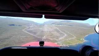 preview picture of video 'Landing at Vagar Airport in the Faroe Island'