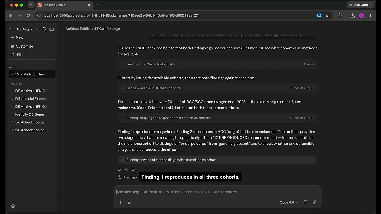 TrustCheck project preview