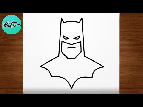 Como desenhar o BATMAN passo a passo, fácil e rápido