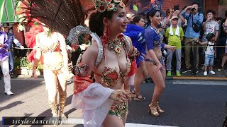 【学生 サンバ】美人女子学生のサンバダンサー集合【美女】japanese samba dancer チア Tバック